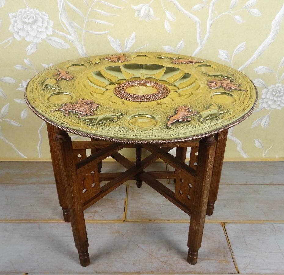 Persian foldable table with complete brass tea service (6).JPG